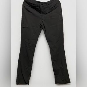 Eddie Bauer Convertible Roll-Up Hiking Pants Women's Size 12 Black Outdoor Trail